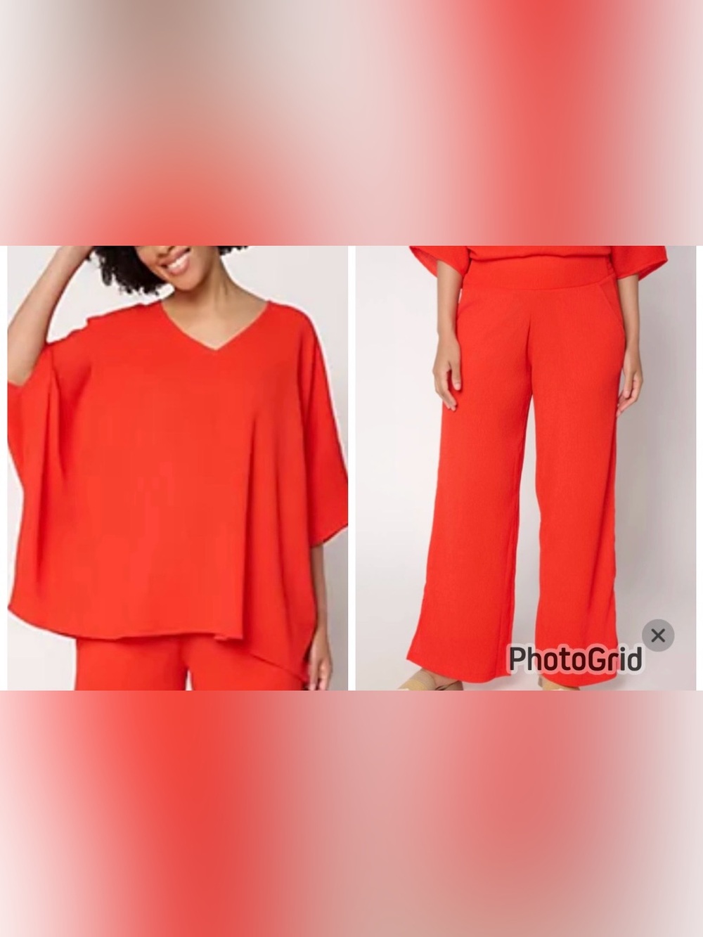 New Brandis Dress Out Loud Caribbean crinkle set in poppy red